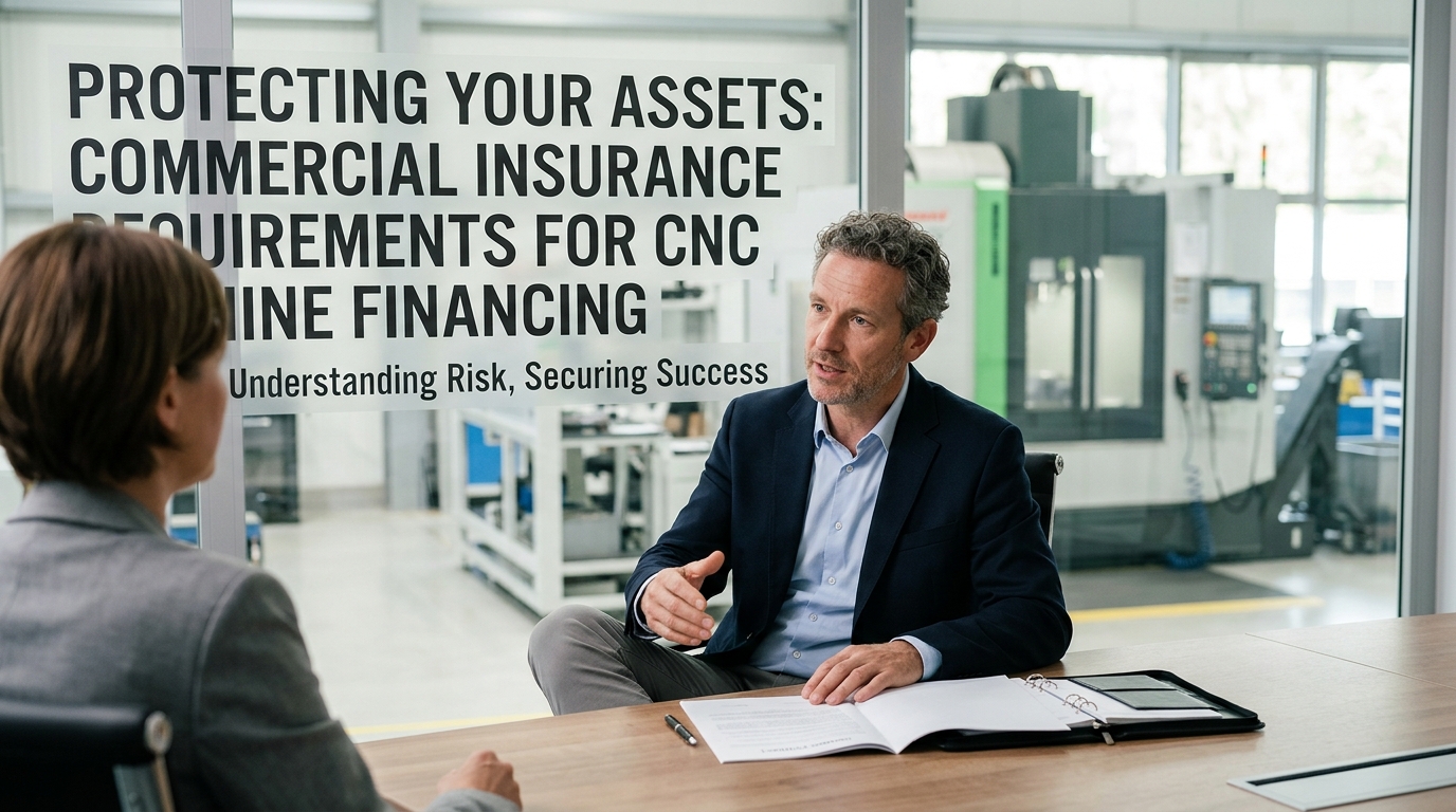 Illustration: Protecting Your Assets: Commercial Insurance Requirements for CNC Machine Financing