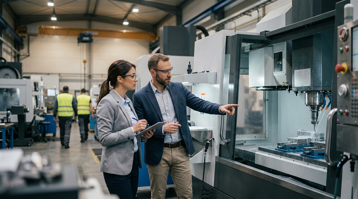 Illustration: CNC Machine Lease vs. Buy: A 2026 Financial Strategy Guide