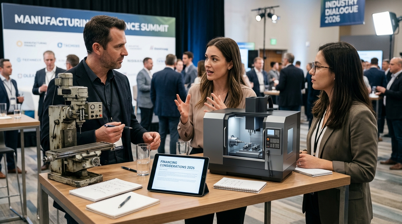 Illustration: New vs. Used CNC Machine Financing: What's Right in 2026?